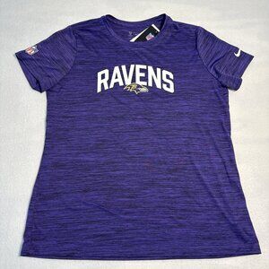 Baltimore Ravens Nike Dri-Fit Performance Shirt NFL Onfield Apparel Purple LARGE